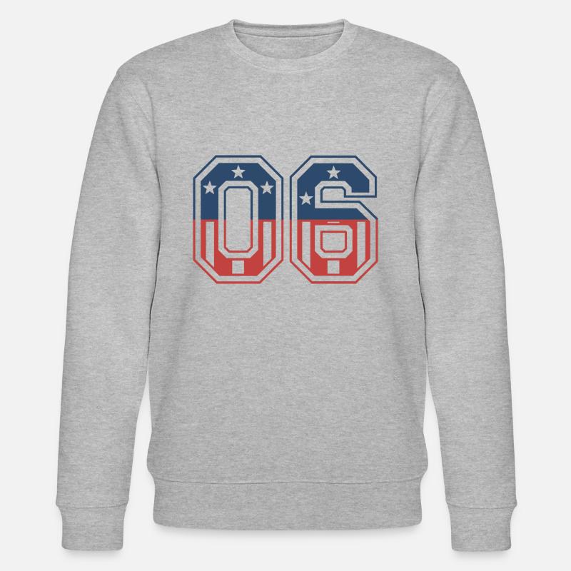 Anzahl 06 USA - Stanley/Stella Unisex Bio-Sweatshirt CHANGER  - Grau meliert