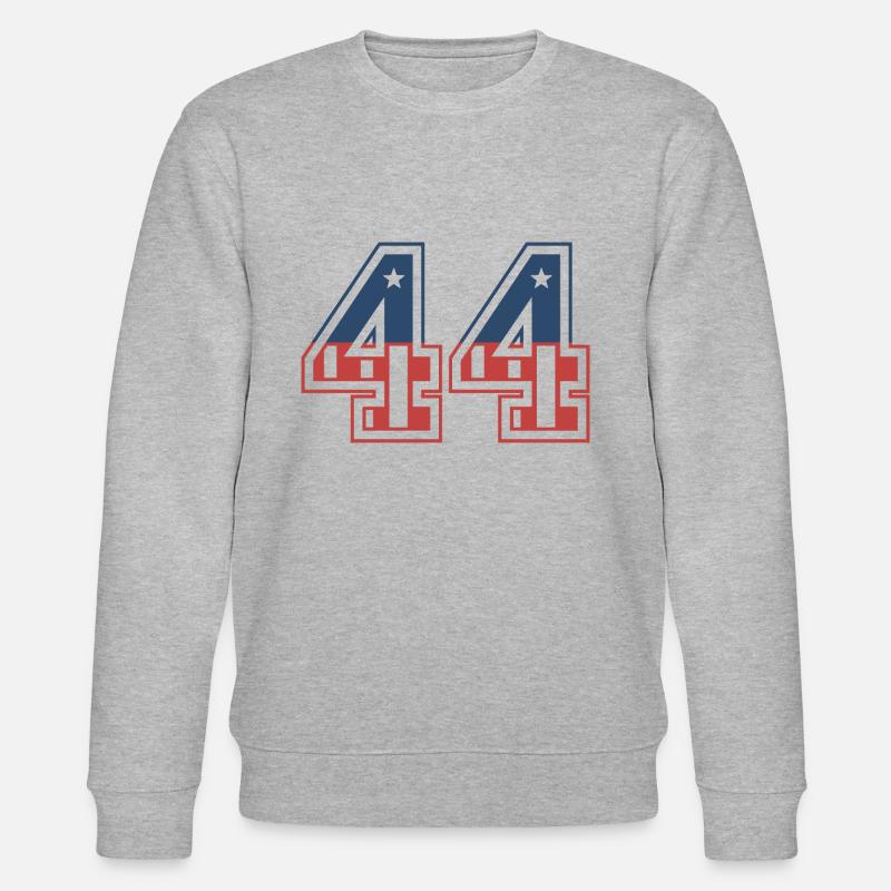 Nummer 44 USA - Stanley/Stella Unisex Bio-Sweatshirt CHANGER  - Grau meliert