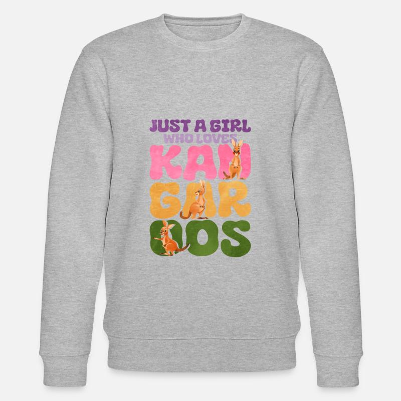 kangaroo - Stanley/Stella CHANGER Unisex Organic Sweatshirt - heather grey