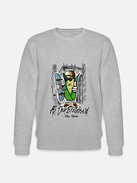 skateboard - Stanley/Stella CHANGER Unisex Organic Sweatshirt - heather grey