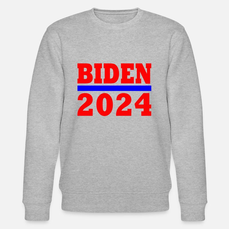 Joe biden 2024 - Stanley/Stella Unisex Bio-Sweatshirt CHANGER - Grau meliert