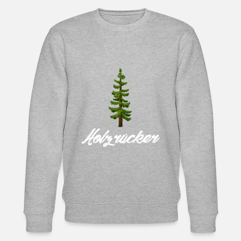 Ich bin Holzrücker - Stanley/Stella Unisex Bio-Sweatshirt CHANGER - Grau meliert