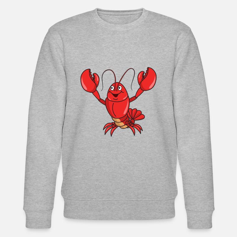 Crustacés marins mignons de homard - Sweat bio CHANGER Stanley/Stella Unisexe - gris chiné