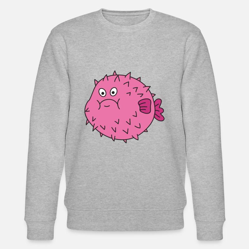 Poisson mignon mignon - Sweat bio CHANGER Stanley/Stella Unisexe - gris chiné