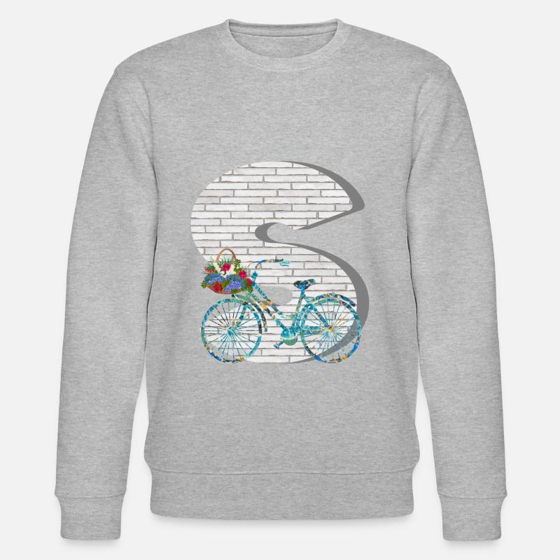 fahrrad e 100 s - Stanley/Stella Unisex Bio-Sweatshirt CHANGER  - Grau meliert