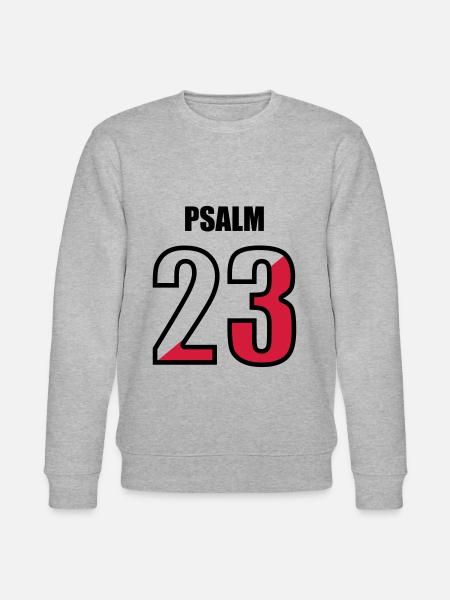 psalm 23 - Stanley/Stella CHANGER Unisex Organic Sweatshirt - heather grey