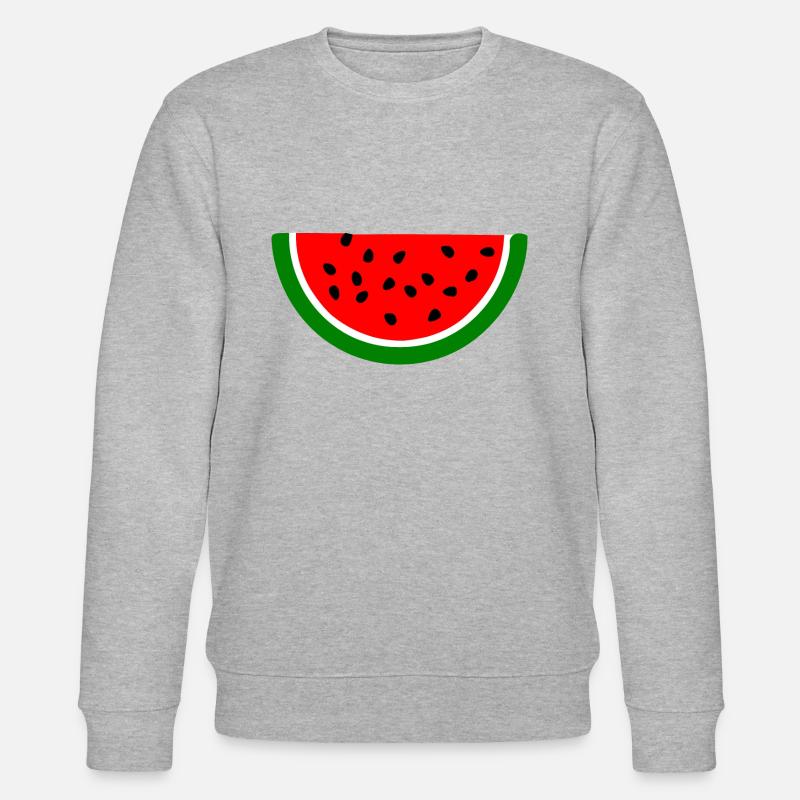 Melon pastèque - Sweat bio CHANGER Stanley/Stella Unisexe - gris chiné