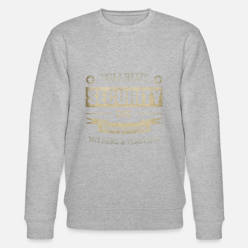 Security Spruch - Stanley/Stella Unisex Bio-Sweatshirt CHANGER  - Grau meliert