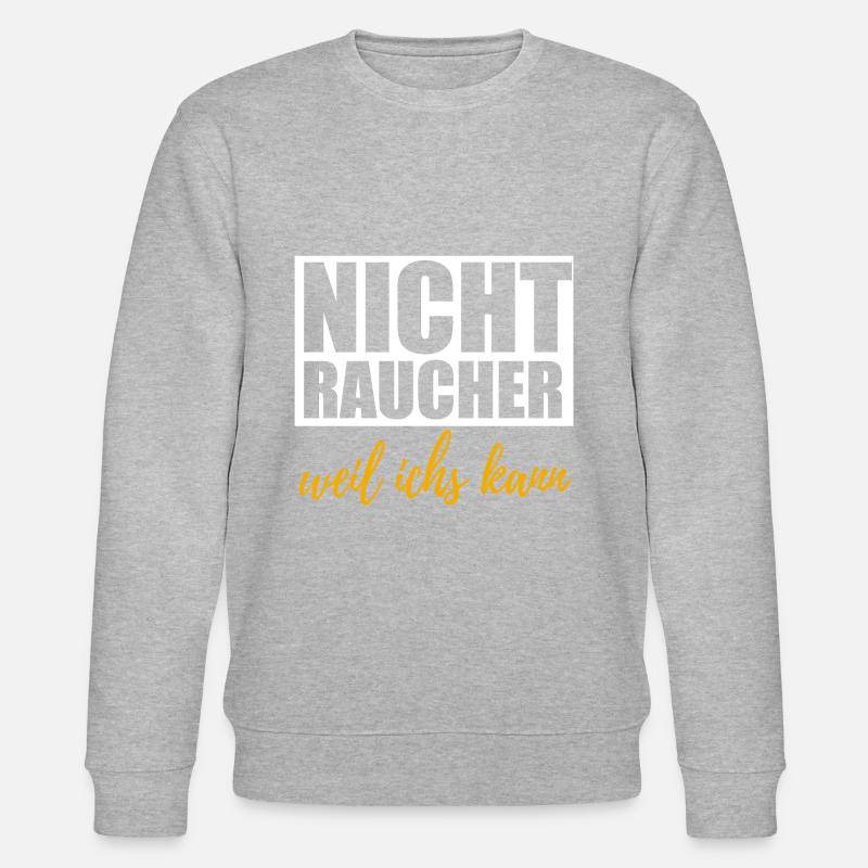 endlich Nichtraucher - Stanley/Stella Unisex Bio-Sweatshirt CHANGER  - Grau meliert