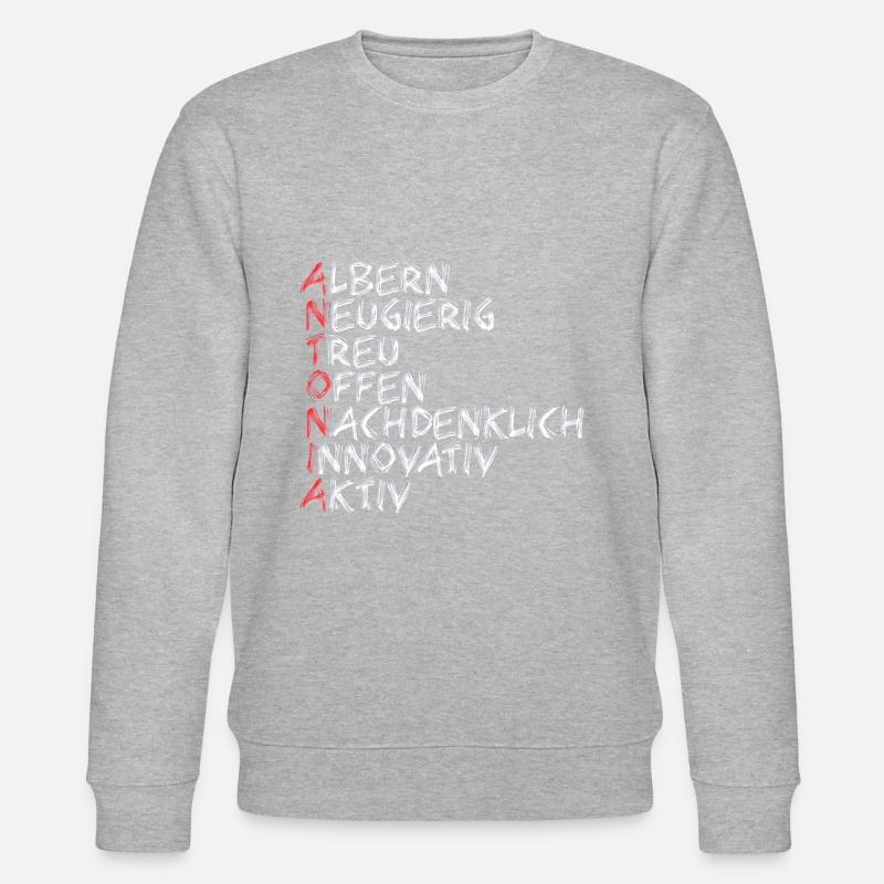 Antonia - Stanley/Stella Unisex Bio-Sweatshirt CHANGER  - Grau meliert