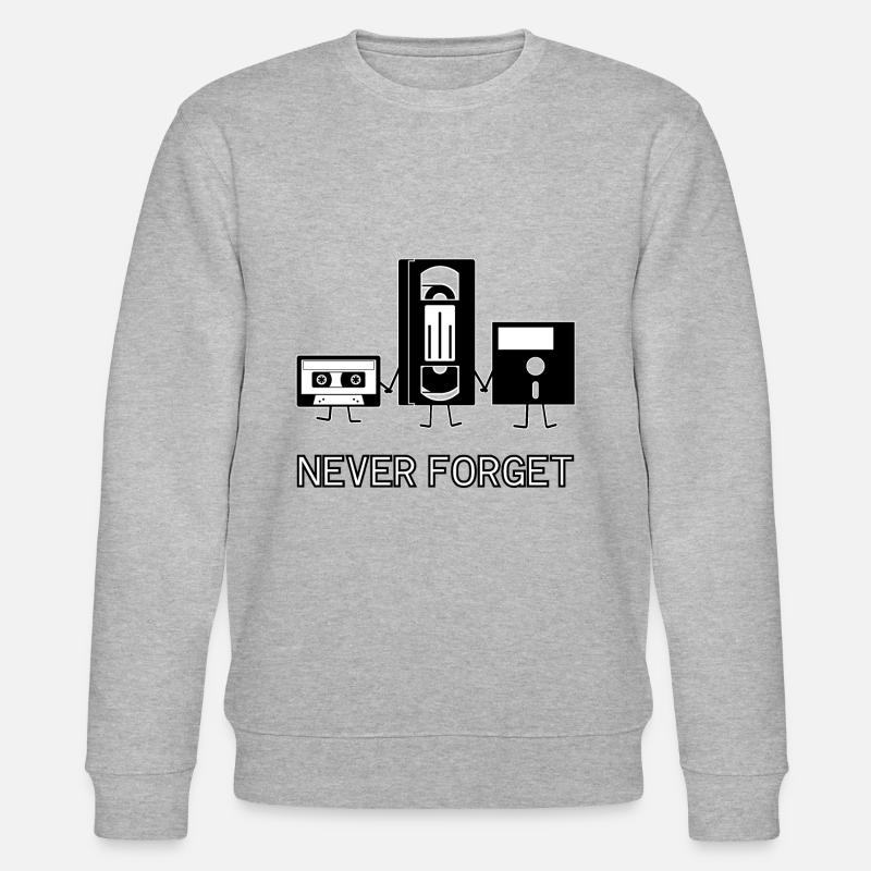 Never forget - Stanley/Stella CHANGER Unisex Organic Sweatshirt - heather grey