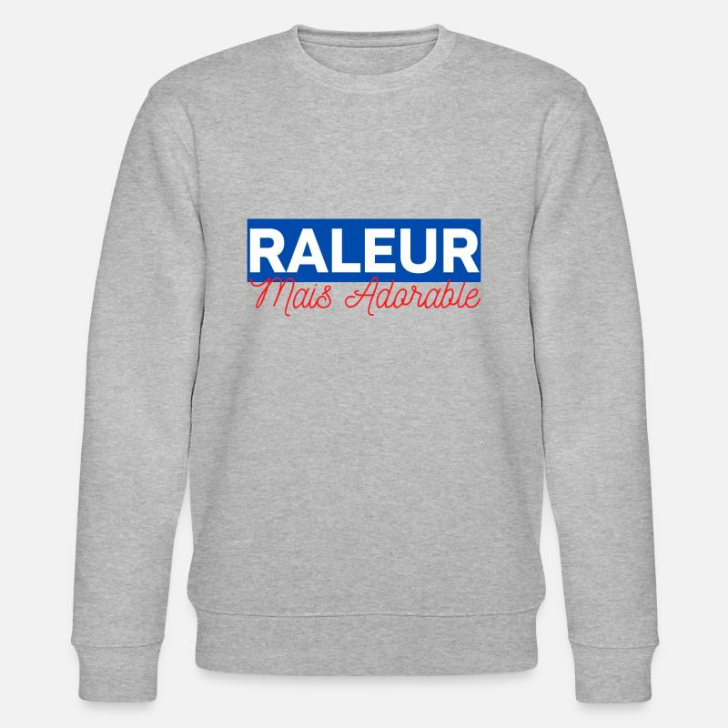 râleur mais adorable - Sweat bio CHANGER Stanley/Stella Unisexe - gris chiné