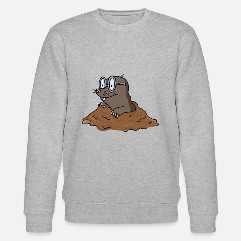 Drôle Cool Mole - Sweat bio CHANGER Stanley/Stella Unisexe - gris chiné