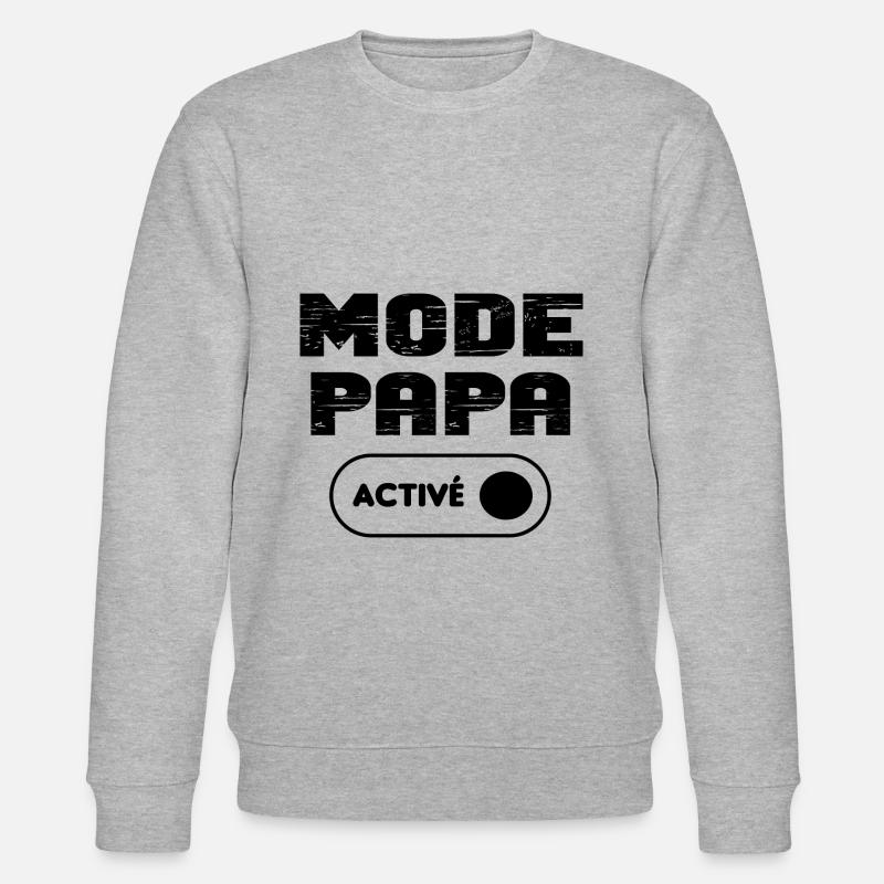 Mode papa activé - Sweat bio CHANGER Stanley/Stella Unisexe - gris chiné