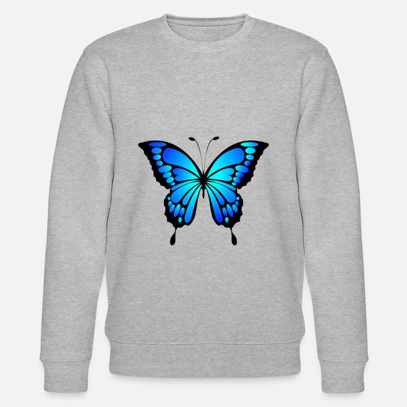 Butterfly - Stanley/Stella Unisex Bio-Sweatshirt CHANGER  - Grau meliert