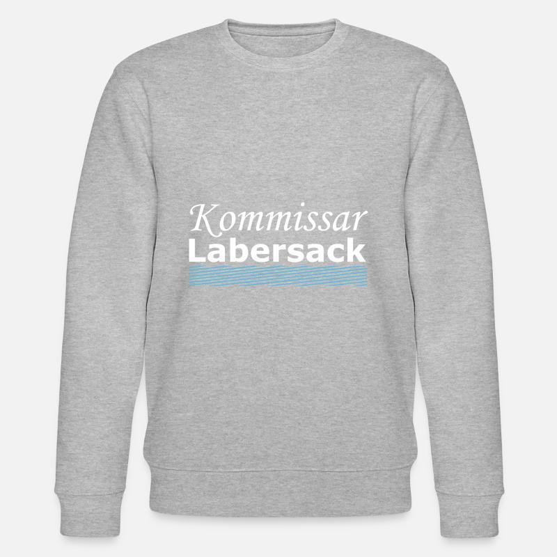 Polizei Spruch Kommissar - Stanley/Stella Unisex Bio-Sweatshirt CHANGER  - Grau meliert