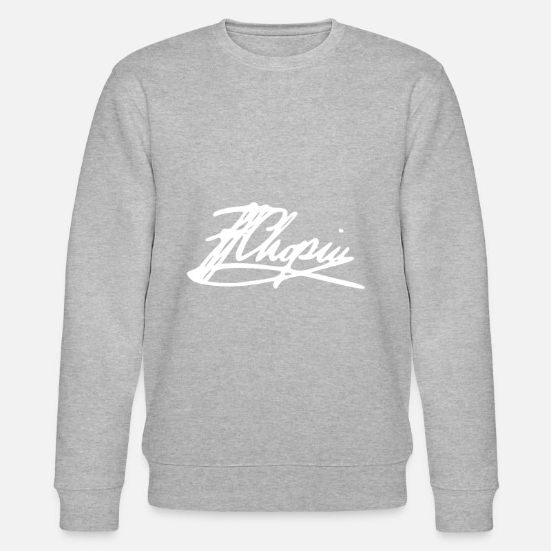 Frederic Chopin Unterschrift - Stanley/Stella Unisex Bio-Sweatshirt CHANGER  - Grau meliert