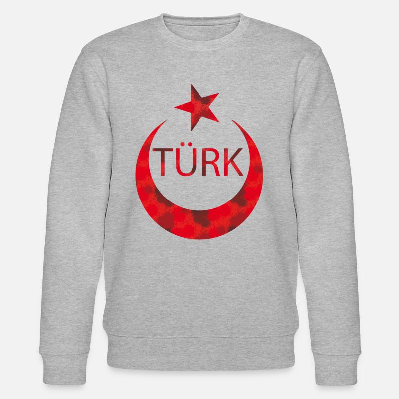 TÜRK - Stanley/Stella Unisex Bio-Sweatshirt CHANGER  - Grau meliert
