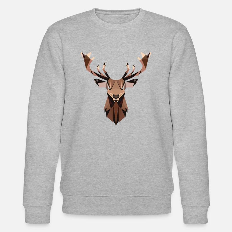 Hjort - Stanley/Stella Unisex Bio-Sweatshirt CHANGER  - Grau meliert