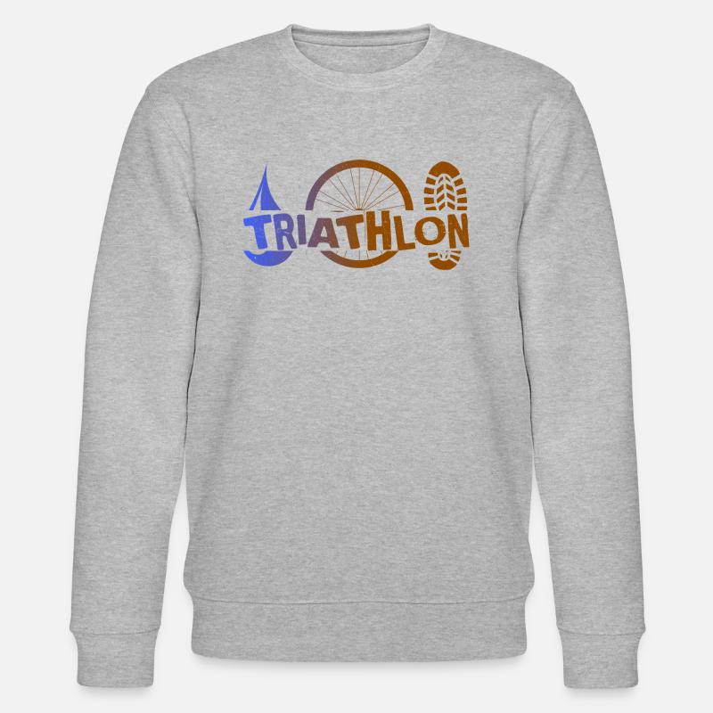 Triathlon Icons - Stanley/Stella Unisex Bio-Sweatshirt CHANGER  - Grau meliert