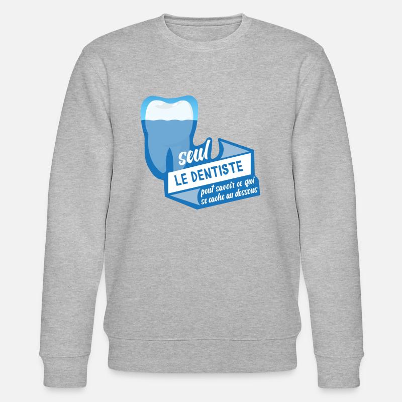 Nur der Zahnarzt! - Stanley/Stella Unisex Bio-Sweatshirt CHANGER  - Grau meliert