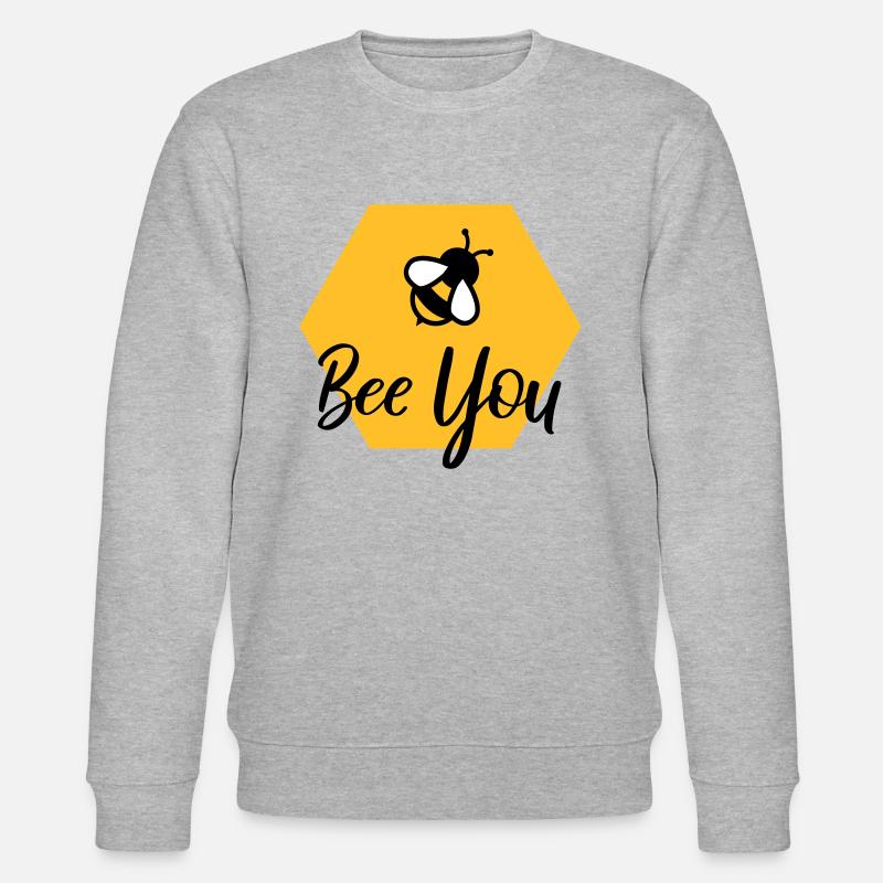 Bee you - Stanley/Stella Unisex Bio-Sweatshirt CHANGER  - Grau meliert
