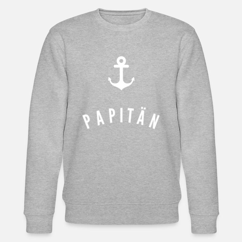 Papitän - Stanley/Stella Unisex Bio-Sweatshirt CHANGER  - Grau meliert