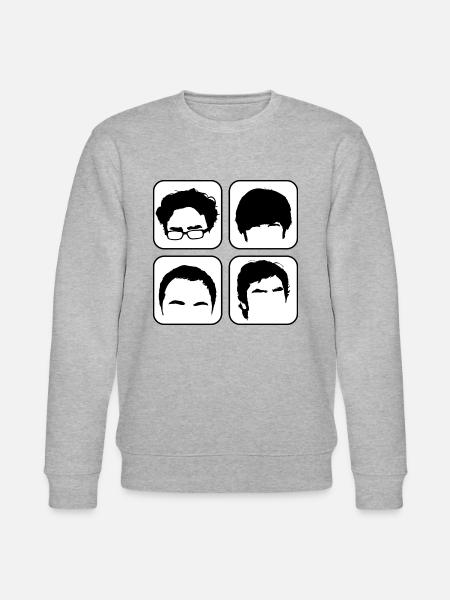 Vrouwen T-shirt Big Bang Theory Heads - Stanley/Stella Uniseks bio-sweatshirt CHANGER - grijs gemêleerd