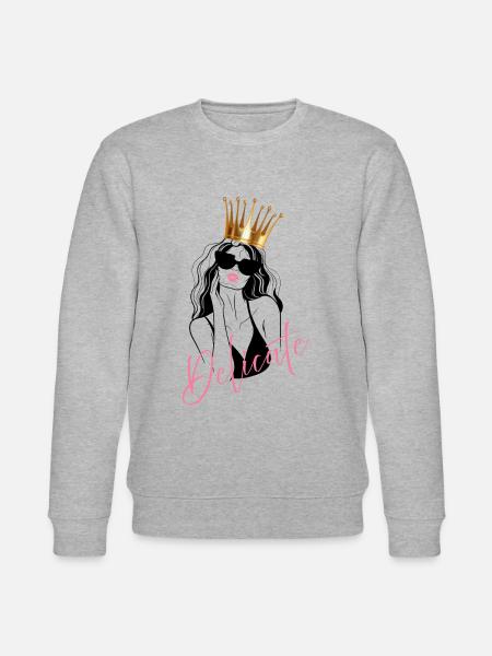 Delicate Woman - Stanley/Stella Unisex Bio-Sweatshirt CHANGER - Grau meliert