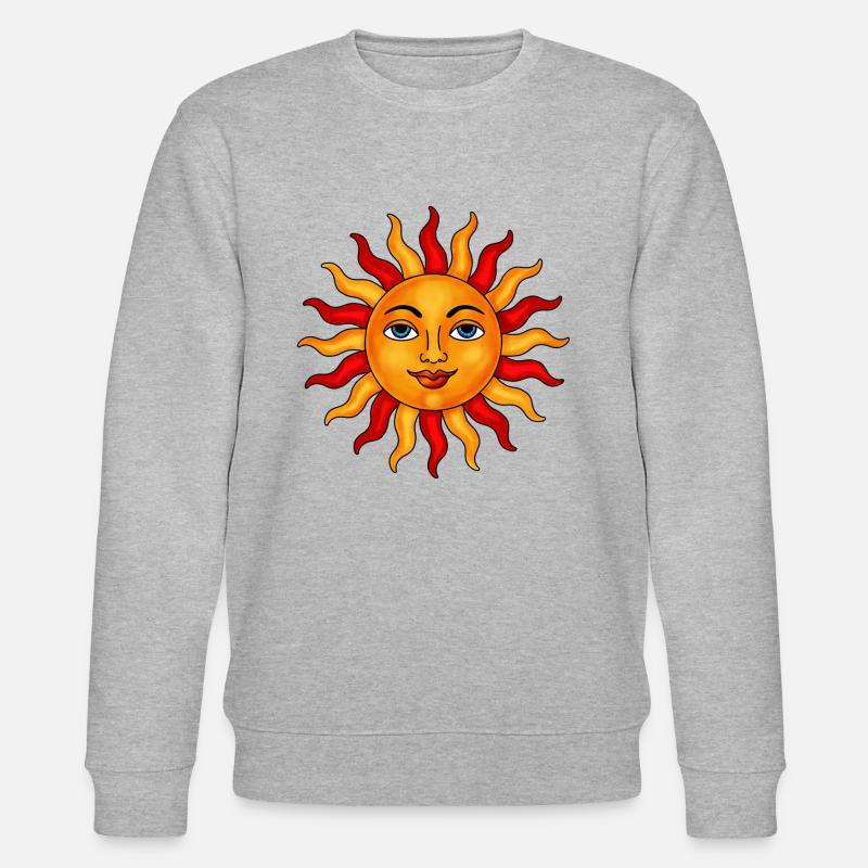 Sonne Pastel - Stanley/Stella Unisex Bio-Sweatshirt CHANGER  - Grau meliert