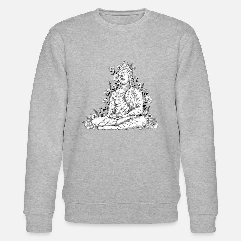Bouddha - Sweat bio CHANGER Stanley/Stella Unisexe - gris chiné