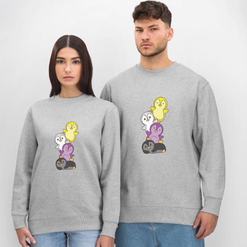 Nonbinary Flag Pride LGBTQ Mignon Penguin Stack Sweat bio CHANGER Stanley/Stella Unisexe