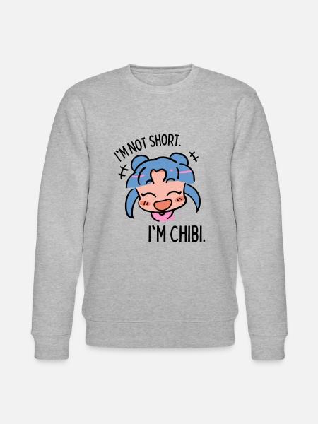 Funny Chibi - Stanley/Stella CHANGER Unisex Organic Sweatshirt - heather grey