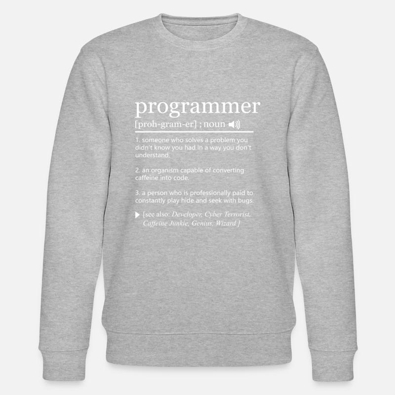 Programmer Definition - Stanley/Stella Unisex Bio-Sweatshirt CHANGER  - Grau meliert