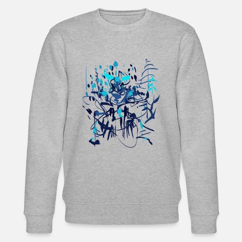 Abstrait - Sweat bio CHANGER Stanley/Stella Unisexe - gris chiné