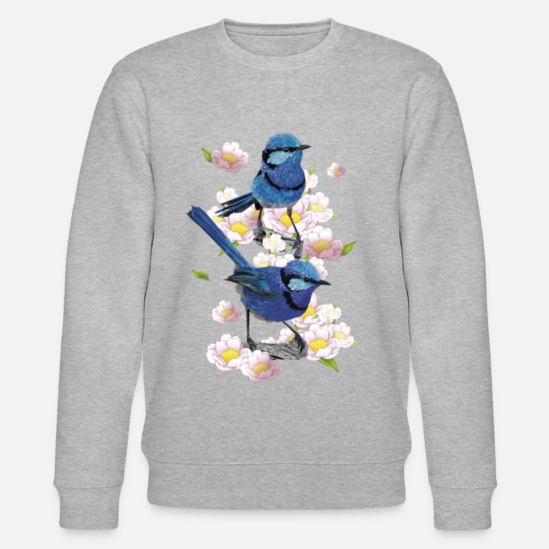 Herrlicher Maluro - Stanley/Stella Unisex Bio-Sweatshirt CHANGER  - Grau meliert