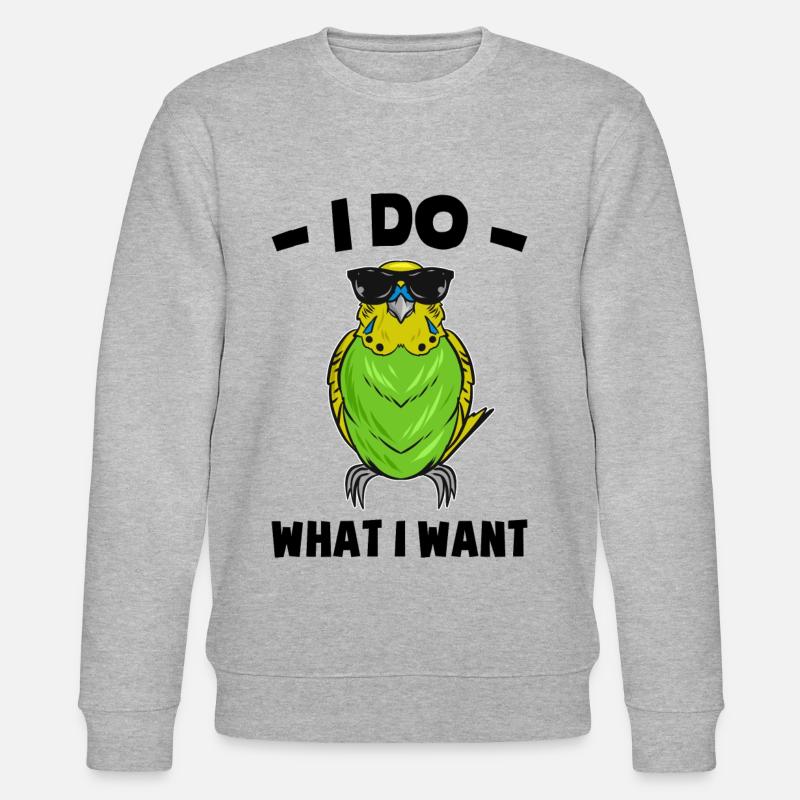 Perruche ondulée - Sweat bio CHANGER Stanley/Stella Unisexe - gris chiné