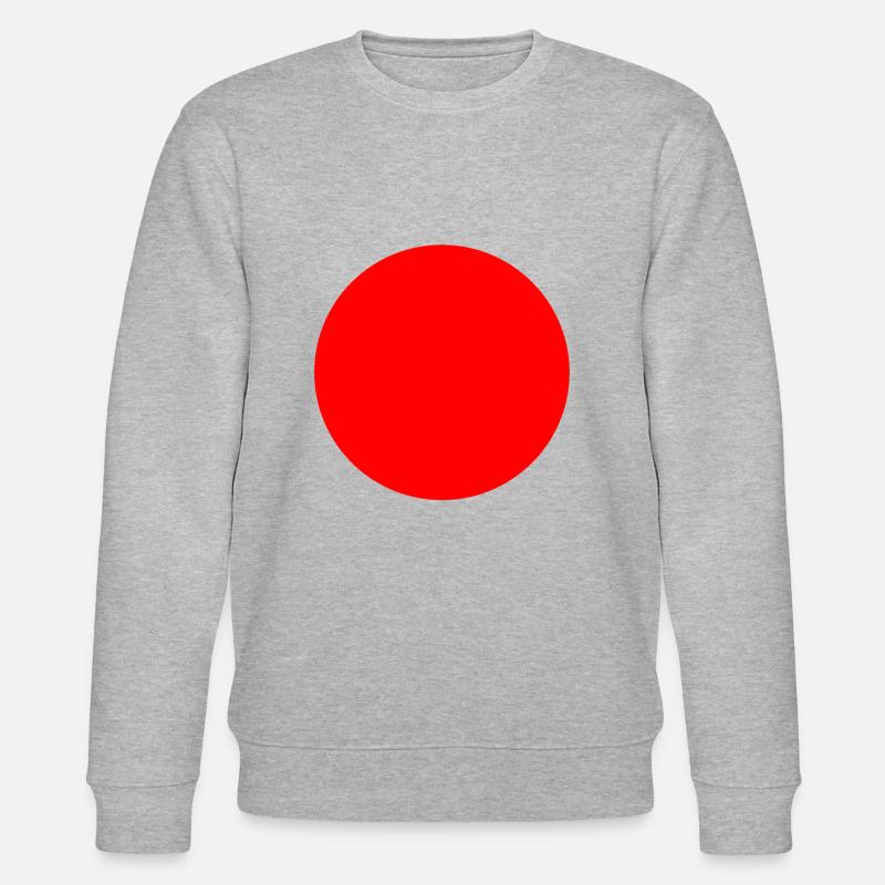roter Kreis - Stanley/Stella Unisex Bio-Sweatshirt CHANGER  - Grau meliert