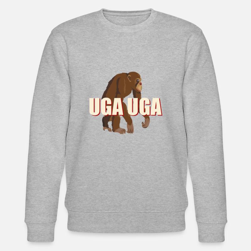 Monkey UGA UGA - Sweat bio CHANGER Stanley/Stella Unisexe - gris chiné