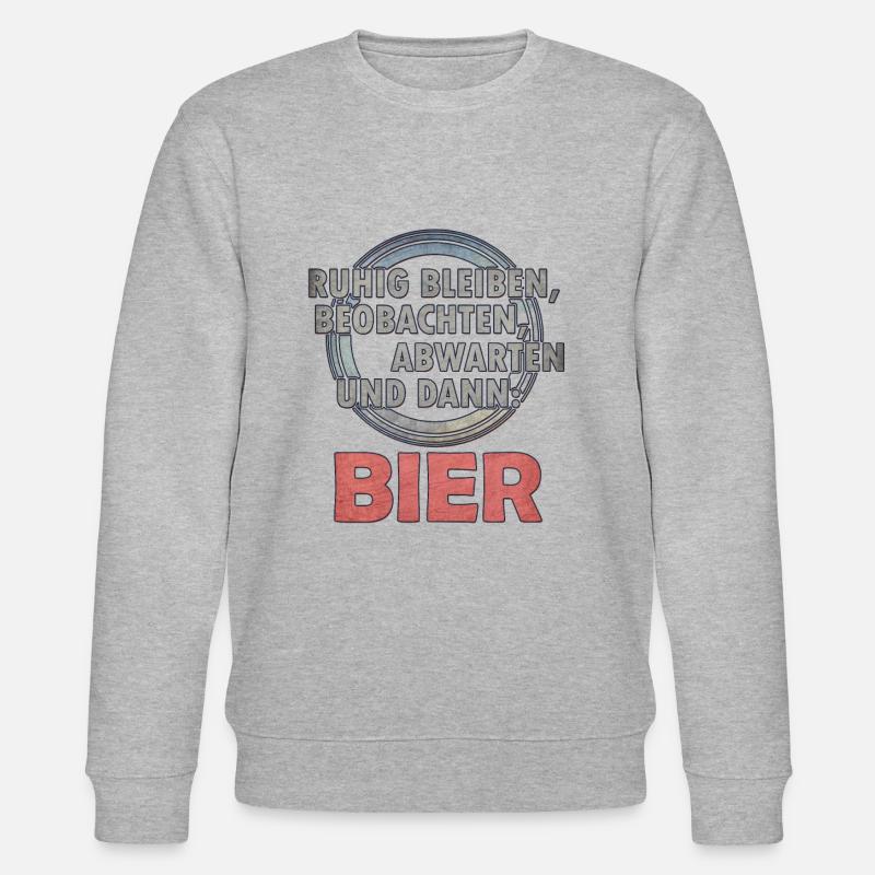 Bier - Stanley/Stella Unisex Bio-Sweatshirt CHANGER  - Grau meliert