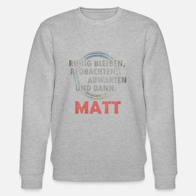 Schach matt - Stanley/Stella Unisex Bio-Sweatshirt CHANGER  - Grau meliert