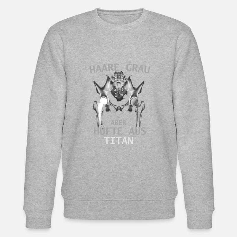 künstliche Hüfte - Stanley/Stella Unisex Bio-Sweatshirt CHANGER  - Grau meliert