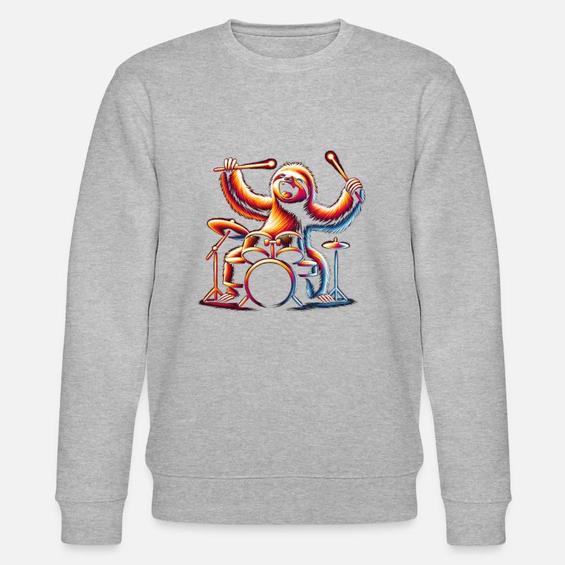 Percussion - Sweat bio CHANGER Stanley/Stella Unisexe - gris chiné