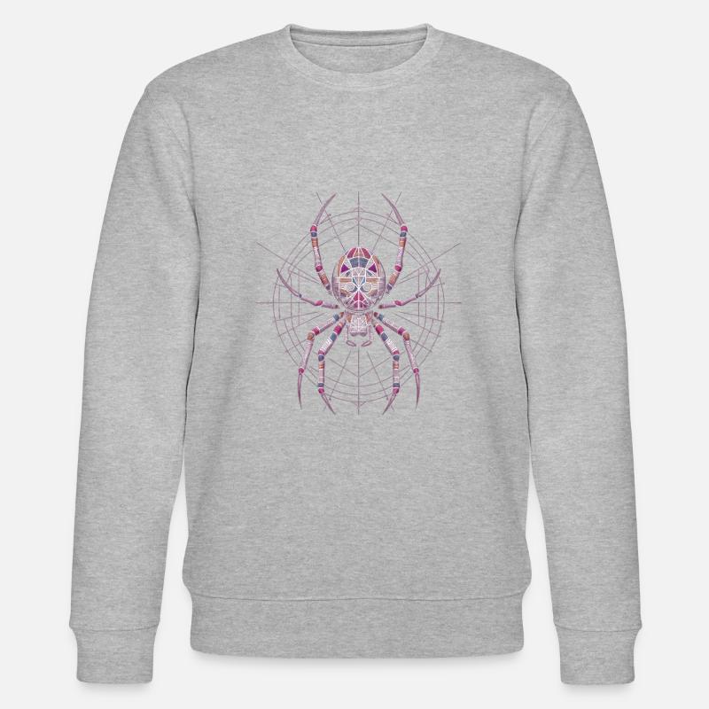 Spinne - Stanley/Stella Unisex Bio-Sweatshirt CHANGER  - Grau meliert