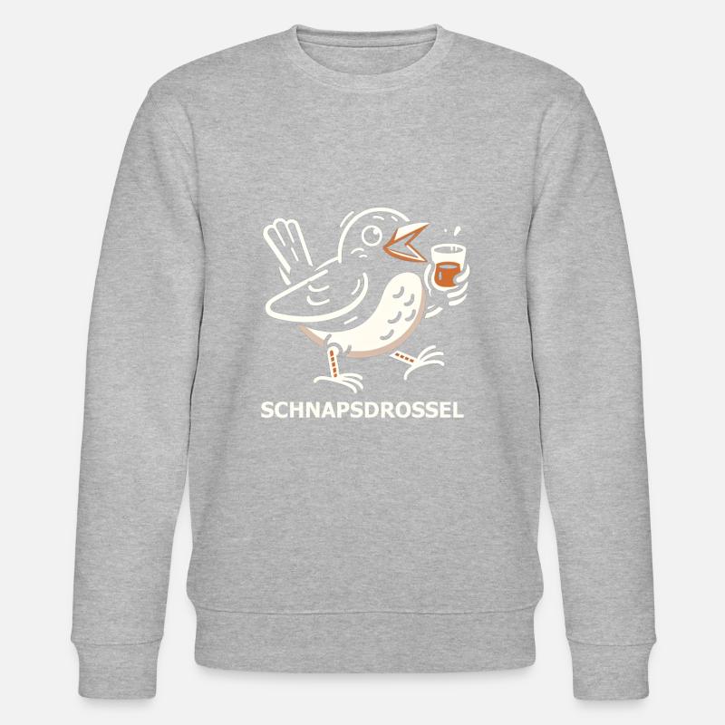Schnapsdrossel - Stanley/Stella Unisex Bio-Sweatshirt CHANGER - Grau meliert