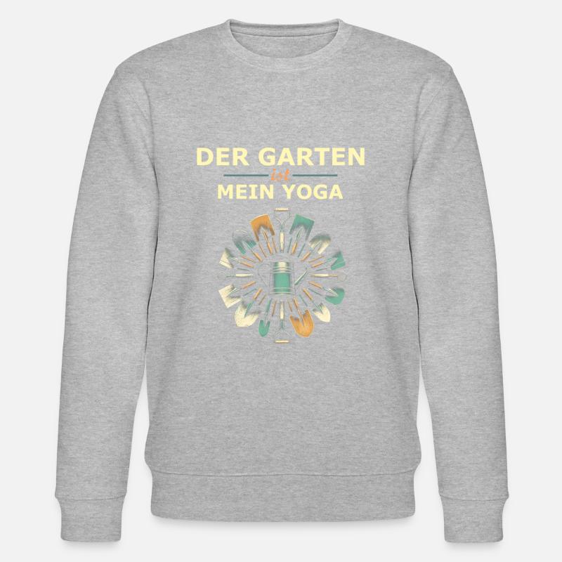 Spruch Garten - Stanley/Stella Unisex Bio-Sweatshirt CHANGER - Grau meliert