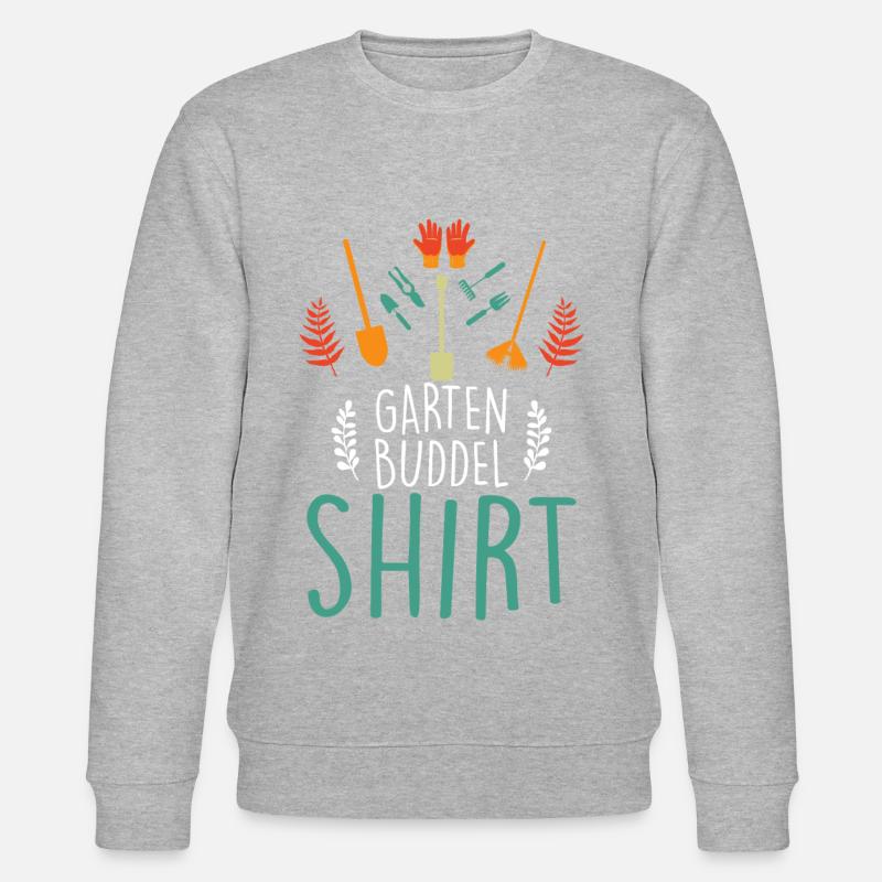 Garten Buddel Gärtner - Stanley/Stella Unisex Bio-Sweatshirt CHANGER - Grau meliert
