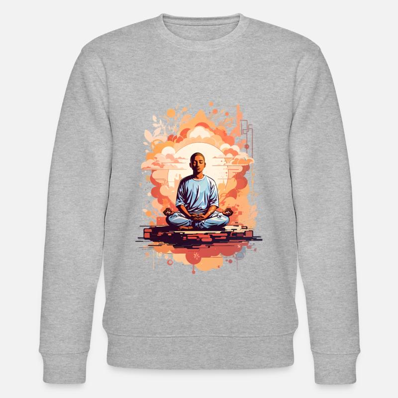 Meditationsübung - Stanley/Stella Unisex Bio-Sweatshirt CHANGER  - Grau meliert