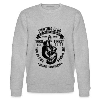Wrestling Club Vintage Boxing - Sweat bio CHANGER Stanley/Stella Unisexe - gris chiné - Devant - Nik (191cm) & Marisol (170cm)