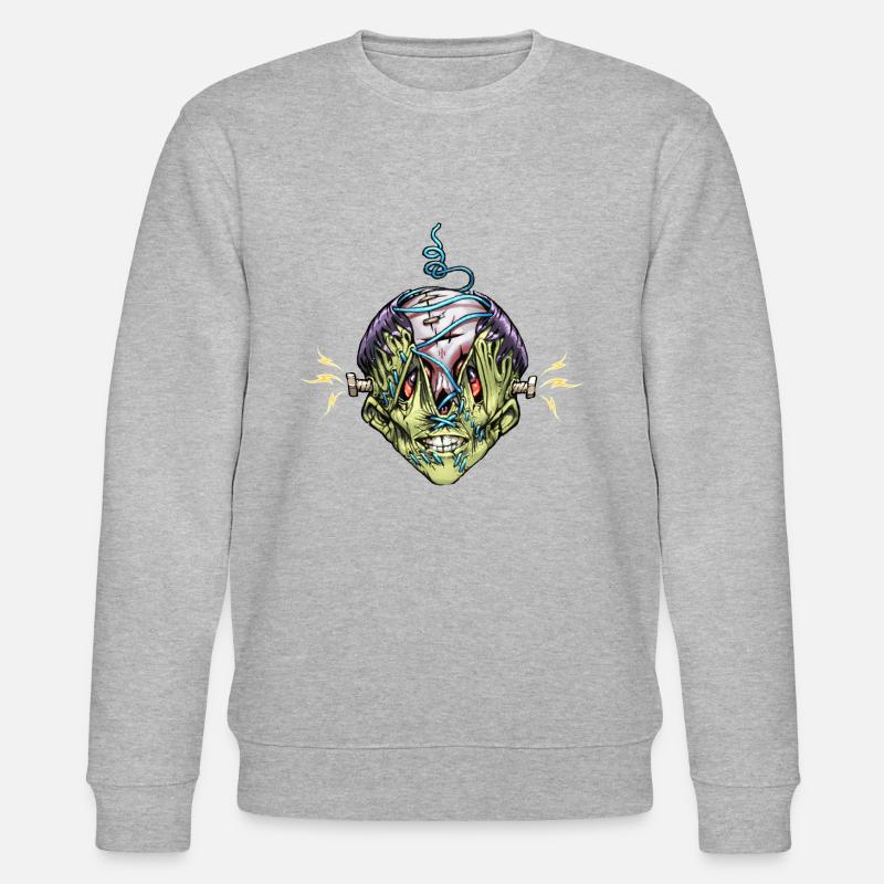 Frankenstein - Stanley/Stella Unisex Bio-Sweatshirt CHANGER  - Grau meliert